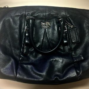 COACH Madison Juliette Black Leather Purse/Satchel